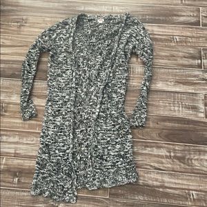 Black and White long cardigan